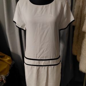 Lacoste White and Black Dress